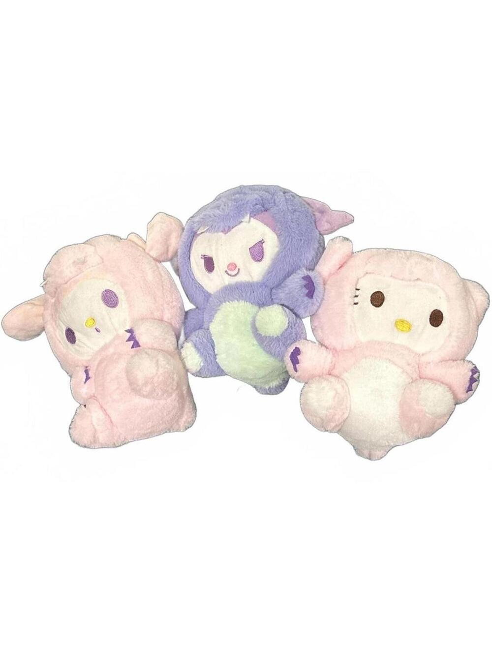 (3) Hello Kitty Cat Costume Halloween Stuffed Animals